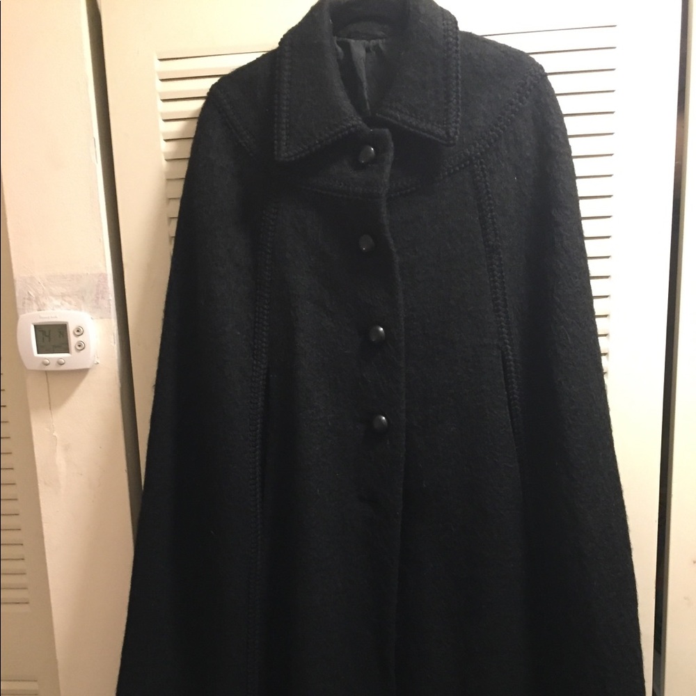 Vintage wool cape coat